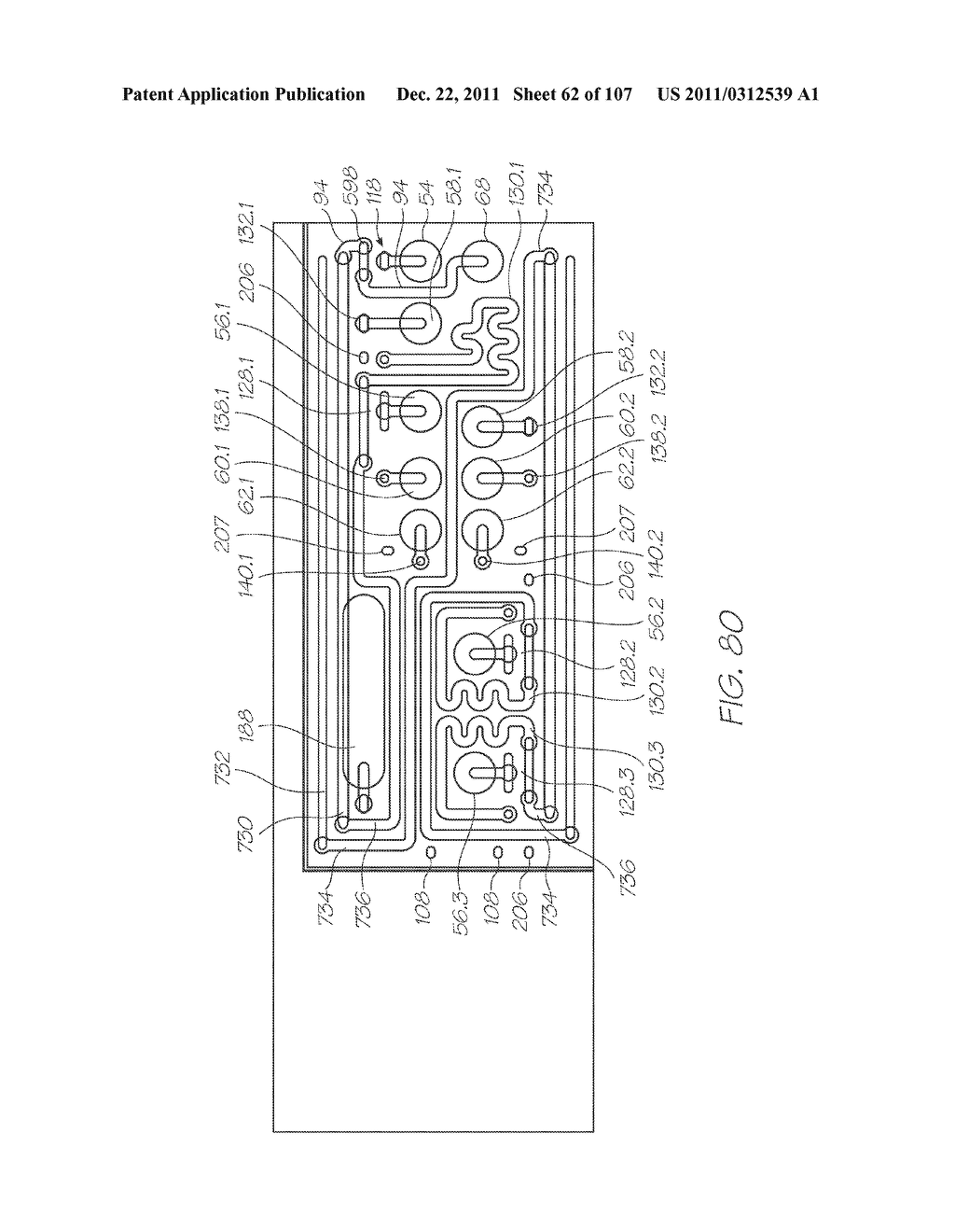 LOC DEVICE WITH ELECTROCHEMILUMINESCENT PROBES FOR DETECTING TARGETS IN A     FLUID AND A POSITIVE CONTROL PROBE WITHOUT A QUENCHER FOR LUMINOPHORE     EMISSIONS - diagram, schematic, and image 63