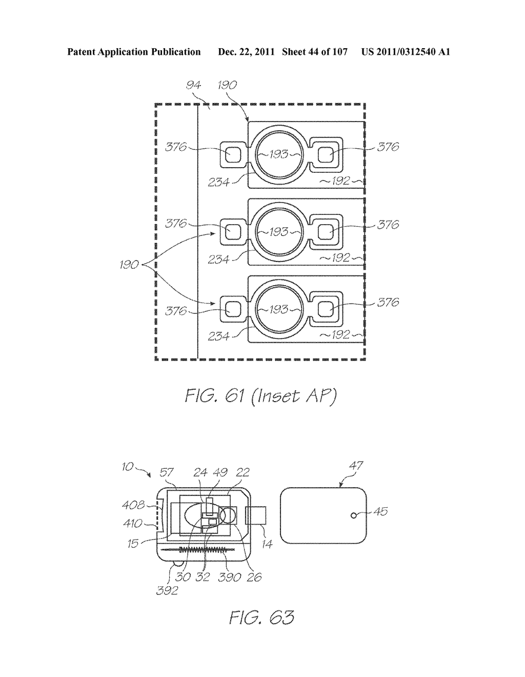 LOC DEVICE FOR DETECTING TARGET NUCLEIC ACID SEQUENCES USING     ELECTROCHEMILUMINESCENT PROBES AND CALIBRATION PROBES LACKING A     LUMINOPHORE - diagram, schematic, and image 45