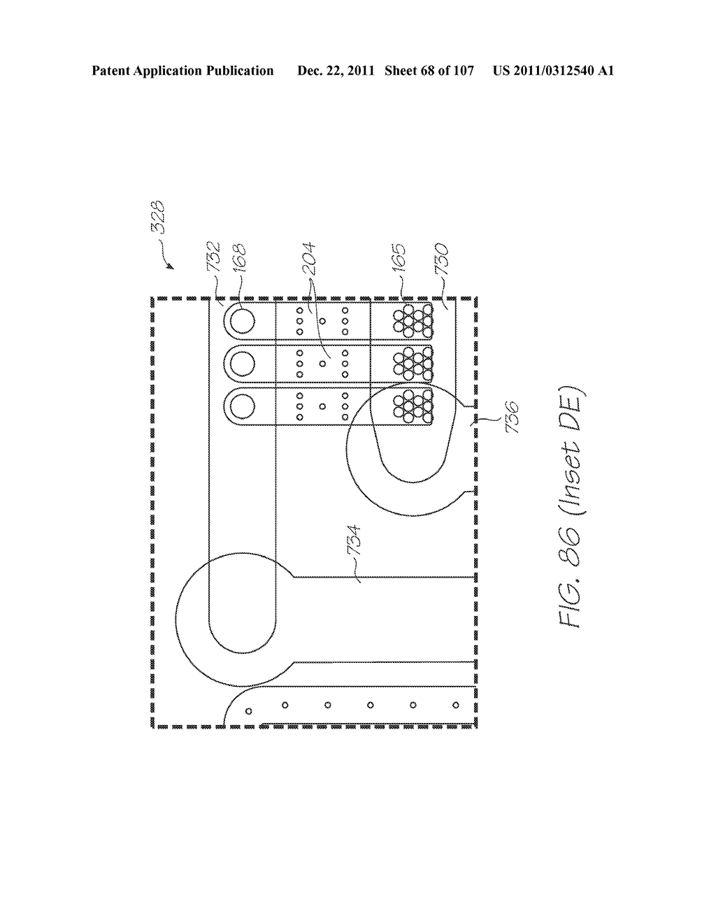 LOC DEVICE FOR DETECTING TARGET NUCLEIC ACID SEQUENCES USING     ELECTROCHEMILUMINESCENT PROBES AND CALIBRATION PROBES LACKING A     LUMINOPHORE - diagram, schematic, and image 69