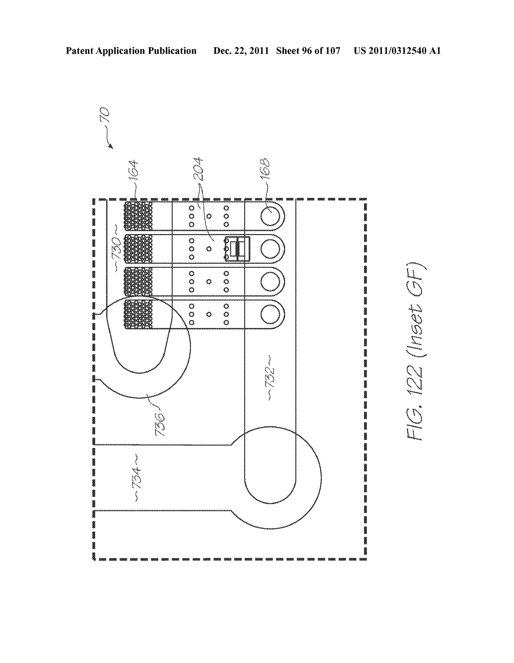 LOC DEVICE FOR DETECTING TARGET NUCLEIC ACID SEQUENCES USING     ELECTROCHEMILUMINESCENT PROBES AND CALIBRATION PROBES LACKING A     LUMINOPHORE - diagram, schematic, and image 97