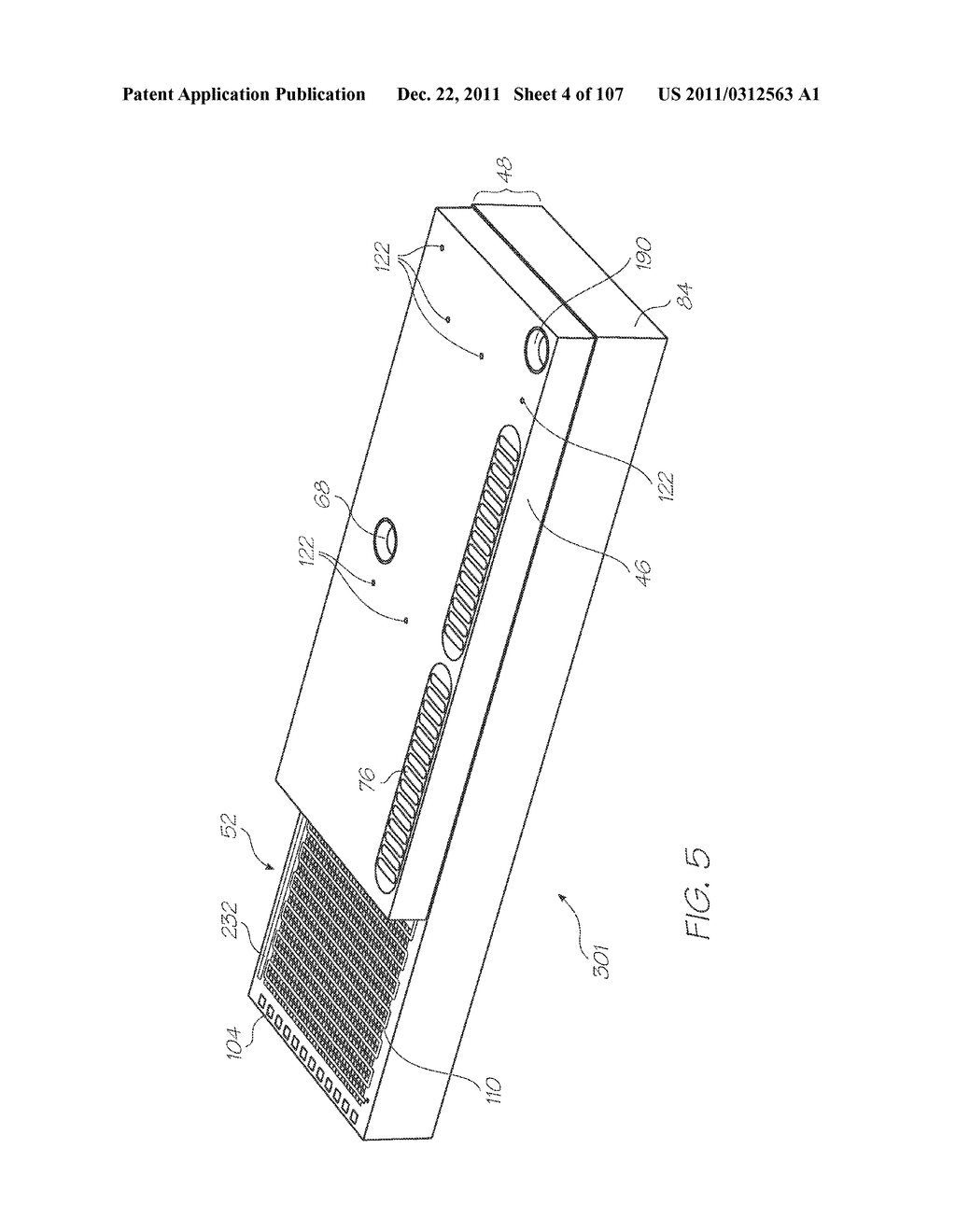 LOC DEVICE FOR DETECTING TARGET NUCLEIC ACID SEQUENCES IN A FLUID USING     HYBRIDIZATION CHAMBER ARRAY AND NEGATIVE CONTROL CHAMBER CONTAINING     ELECTROCHEMILUMINESCENT PROBE DESIGNED TO BE NON-COMPLEMENTARY TO ANY     SEQUENCE IN THE FLUID - diagram, schematic, and image 05