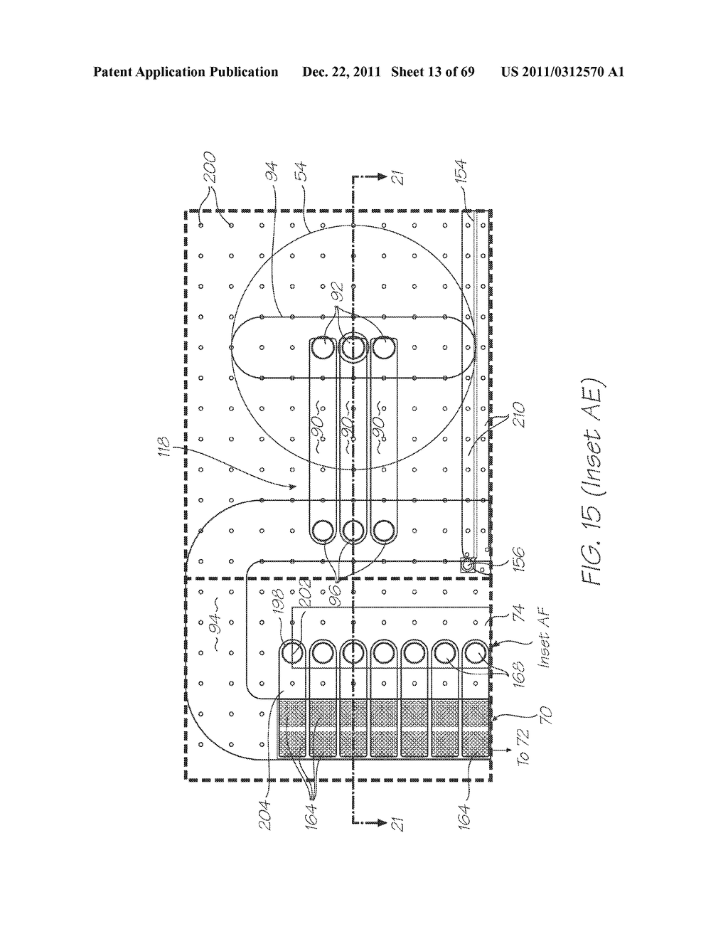 MICROFLUIDIC DEVICE FOR DETECTING TARGET NUCLEIC ACID SEQUENCES WITH     PROBES HAVING LONG FLUORESCENCE LIFETIME FLUOROPHORES - diagram, schematic, and image 14