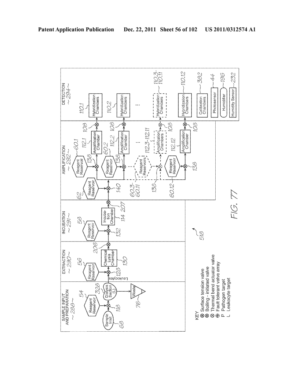 LOC DEVICE FOR PATHOGEN DETECTION, GENETIC ANALYSIS AND PROTEOMIC ANALYSIS     WITH DIALYSIS, CHEMICAL LYSIS, INCUBATION AND PARALLEL NUCLEIC ACID     AMPLIFICATION - diagram, schematic, and image 57