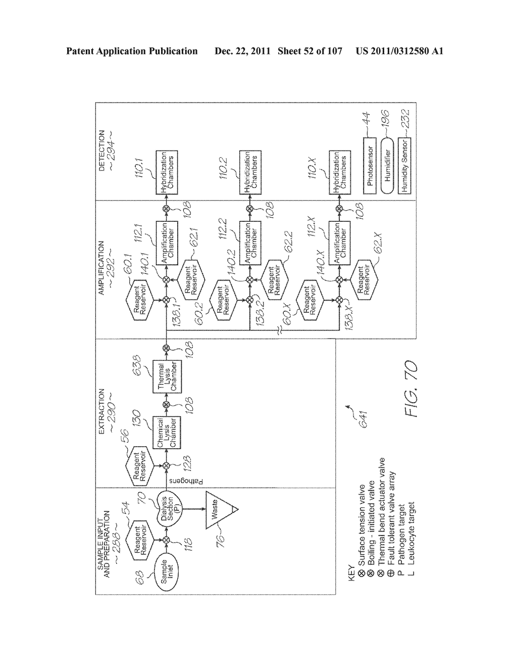 LOC DEVICE WITH NUCLEIC ACID AMPLIFICATION SECTION AND THERMAL INSULATION     TRENCH - diagram, schematic, and image 53