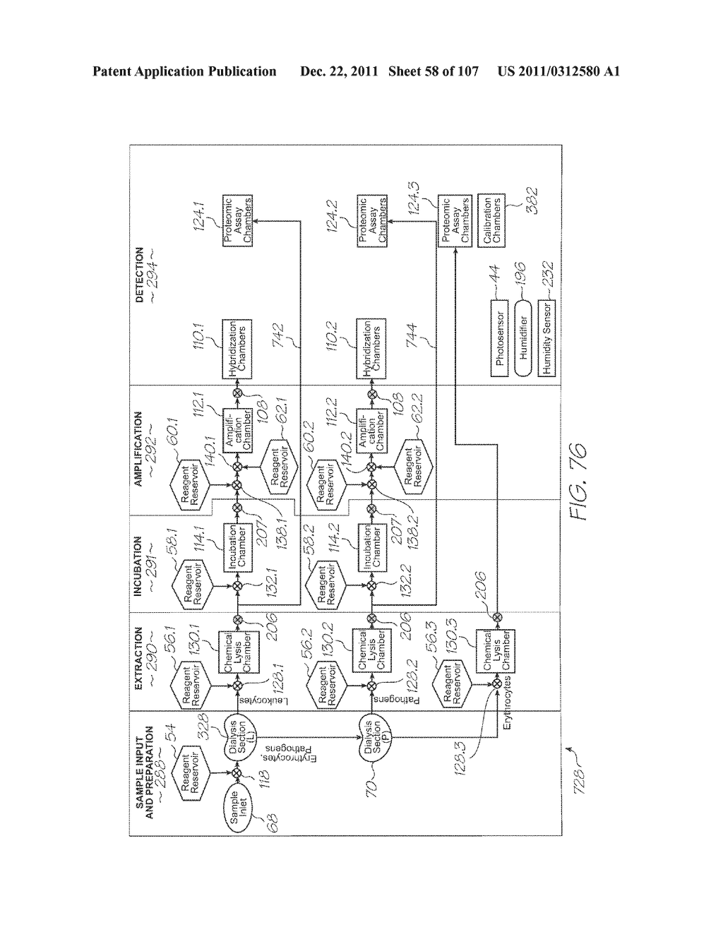 LOC DEVICE WITH NUCLEIC ACID AMPLIFICATION SECTION AND THERMAL INSULATION     TRENCH - diagram, schematic, and image 59