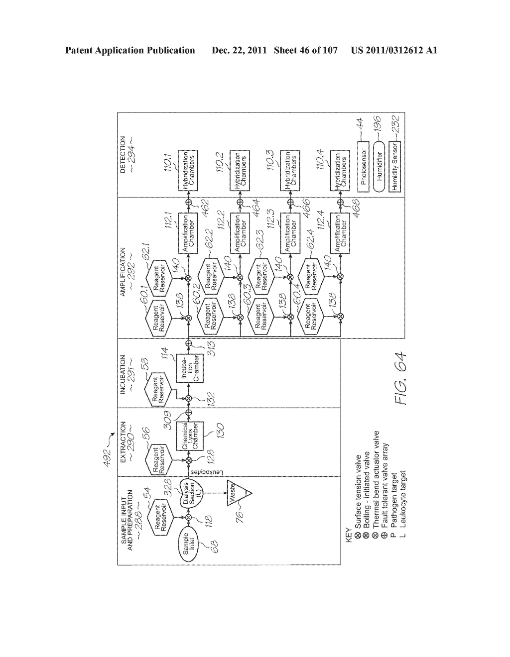 LOC DEVICE FOR ELECTROCHEMILUMINESCENT DETECTION OF TARGET SEQUENCES WITH     PROBES BETWEEN A WORKING ELECTRODE AND A PHOTOSENSOR - diagram, schematic, and image 47