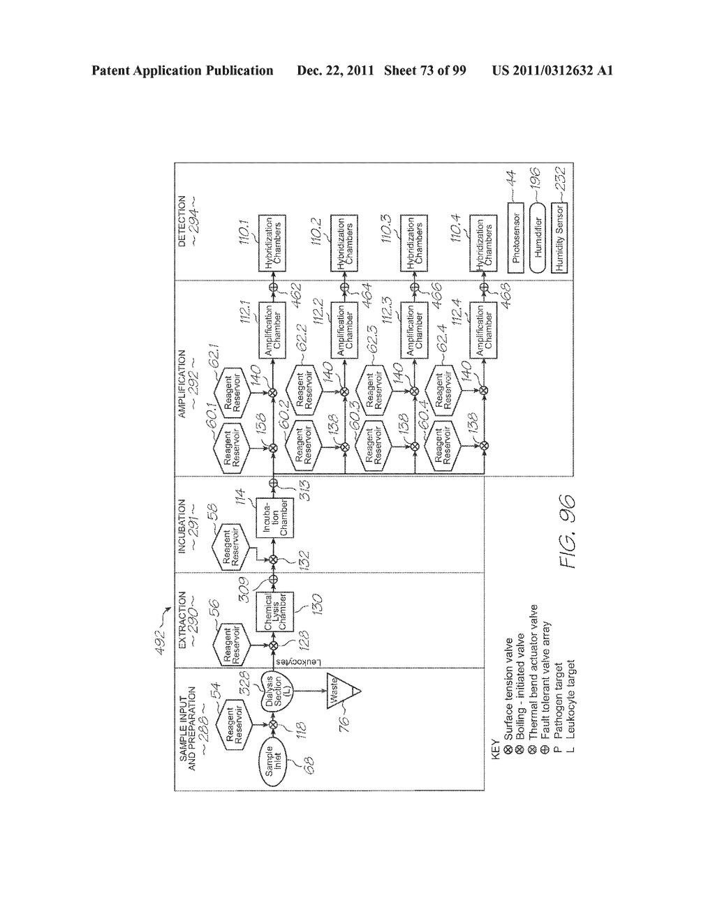 MICROFLUIDIC DEVICE WITH PCR SECTION AND DIFFUSION MIXER - diagram, schematic, and image 74