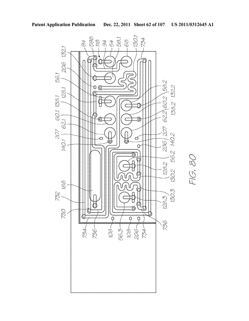 MICROFLUIDIC DEVICE WITH TEMPERATURE FEEDBACK CONTROLLED HYBRIDIZATION     CHAMBERS FOR ELECTROCHEMILUMINESCENT DETECTION OF TARGETS - diagram, schematic, and image 63