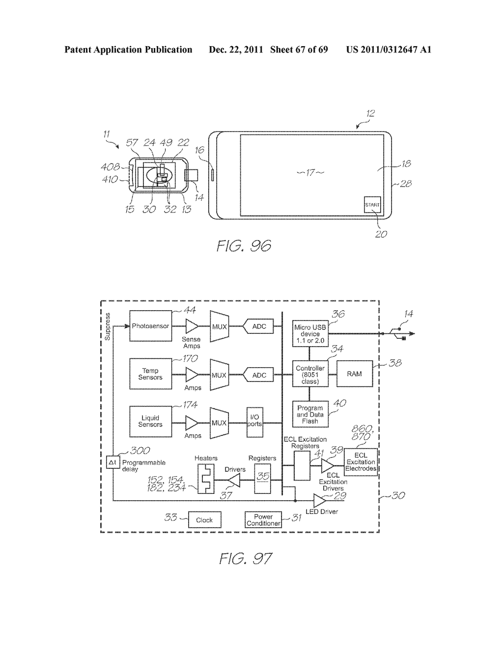 MICROFLUIDIC DEVICE WITH TEMPERATURE FEEDBACK CONTROLLED HYBRIDIZATION     CHAMBERS - diagram, schematic, and image 68