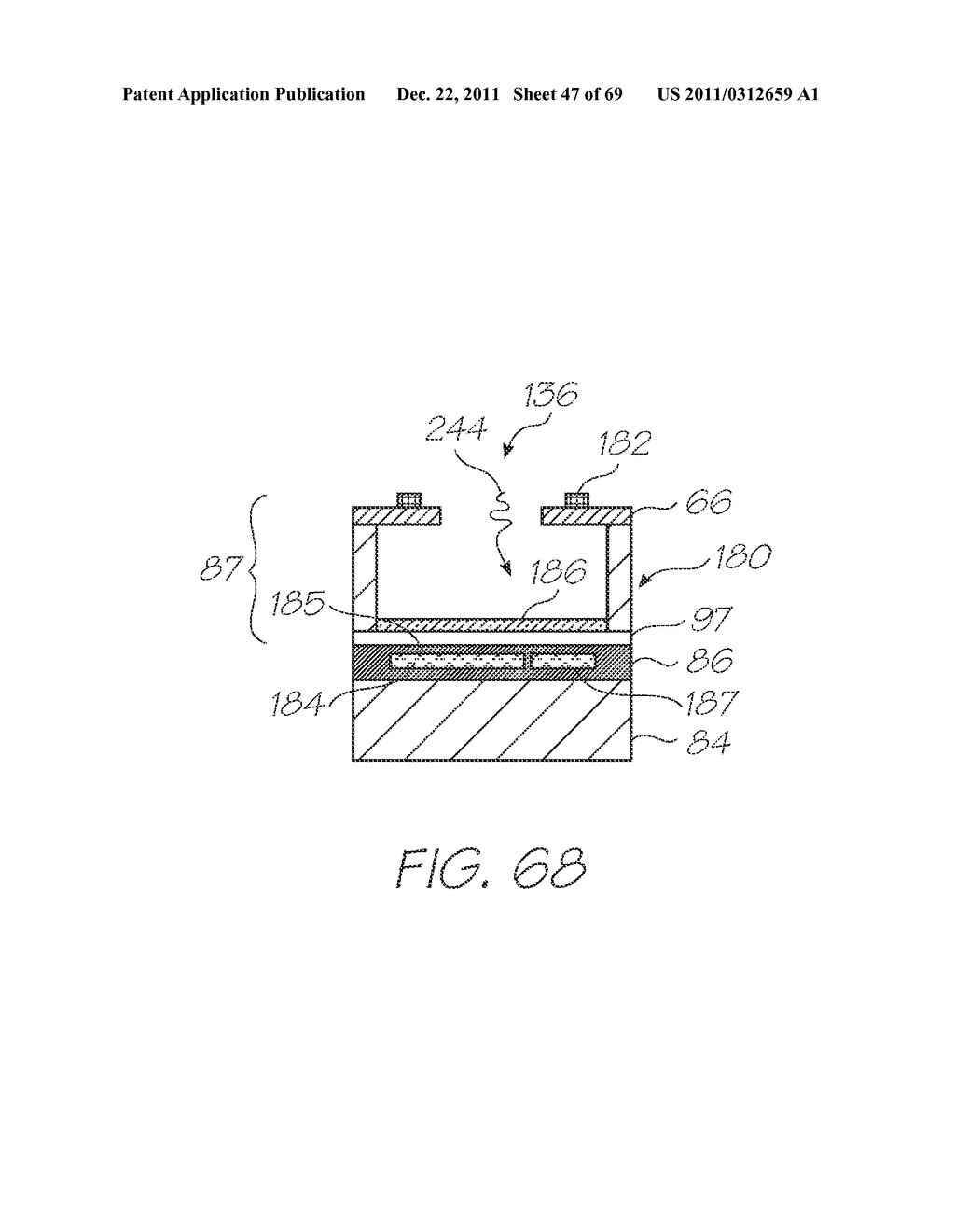 MICROFLUIDIC DEVICE WITH HYBRIDIZATION CHAMBERS AND CORRESPONDING     DIFFUSION BARRIERS - diagram, schematic, and image 48