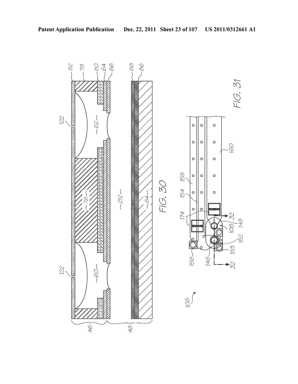 MICROFLUIDIC DEVICE WITH ARRAY OF CHAMBERS AND CORRESPONDING DIFFUSION     BARRIERS FOR ELECTROCHEMILUMINESCENT DETECTION OF TARGETS - diagram, schematic, and image 24