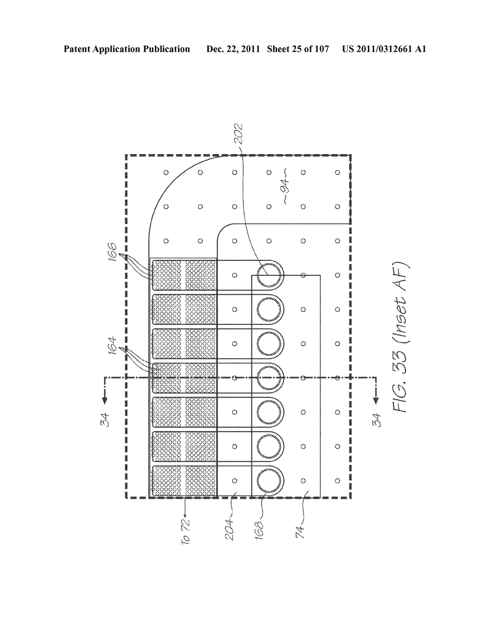 MICROFLUIDIC DEVICE WITH ARRAY OF CHAMBERS AND CORRESPONDING DIFFUSION     BARRIERS FOR ELECTROCHEMILUMINESCENT DETECTION OF TARGETS - diagram, schematic, and image 26