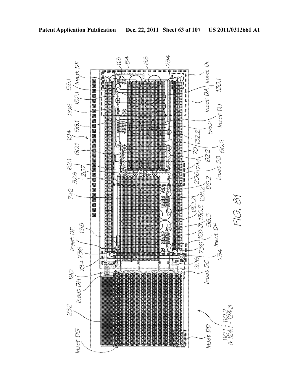 MICROFLUIDIC DEVICE WITH ARRAY OF CHAMBERS AND CORRESPONDING DIFFUSION     BARRIERS FOR ELECTROCHEMILUMINESCENT DETECTION OF TARGETS - diagram, schematic, and image 64