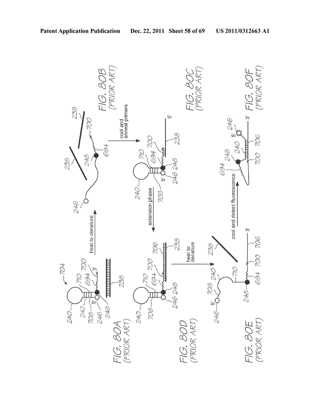 MICROFLUIDIC DEVICE WITH TIME DELAYED DETECTION OF FLUORESCENCE FROM     HYBRIDIZED PROBES - diagram, schematic, and image 59