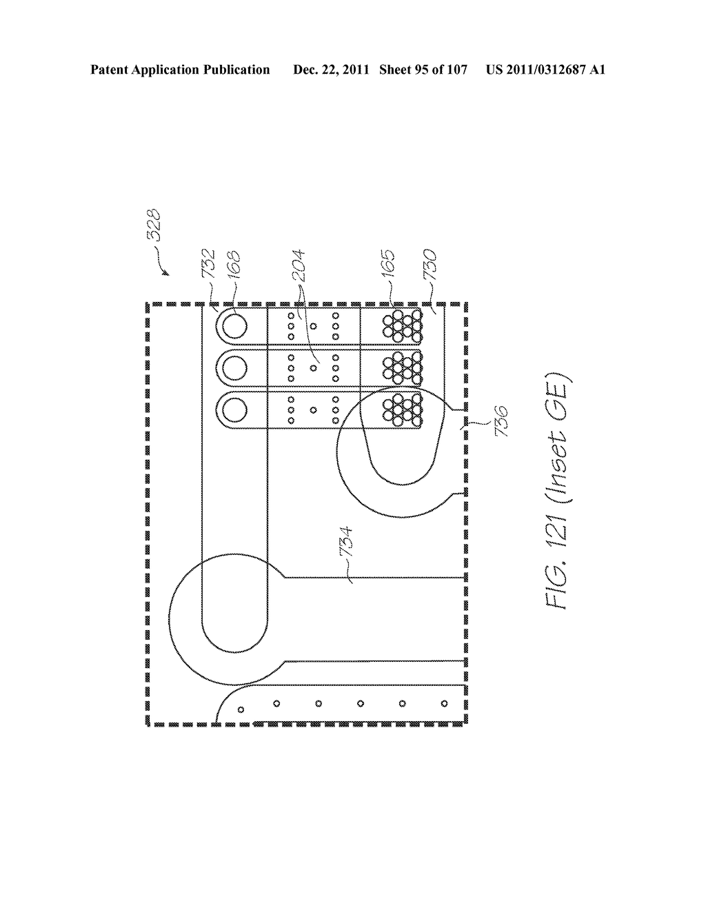 LOC DEVICE WITH LOW VOLUME HYBRIDIZATION CHAMBERS AND REAGENT RESERVOIRS     FOR GENETIC ANALYSIS USING ELECTROCHEMILUMINESCENT TARGET DETECTION - diagram, schematic, and image 96