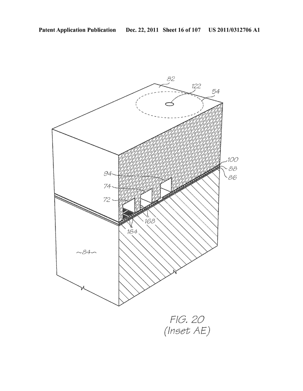 LOC DEVICE WITH HYBRIDIZATION CHAMBERS CONTAINING PROBES FOR     ELECTROCHEMILUMINESCENT DETECTION OF TARGET NUCLEIC ACID SEQUENCES IN A     FLUID AND CALIBRATION CHAMBER CONTAINING PROBES SEALED FROM THE FLUID - diagram, schematic, and image 17