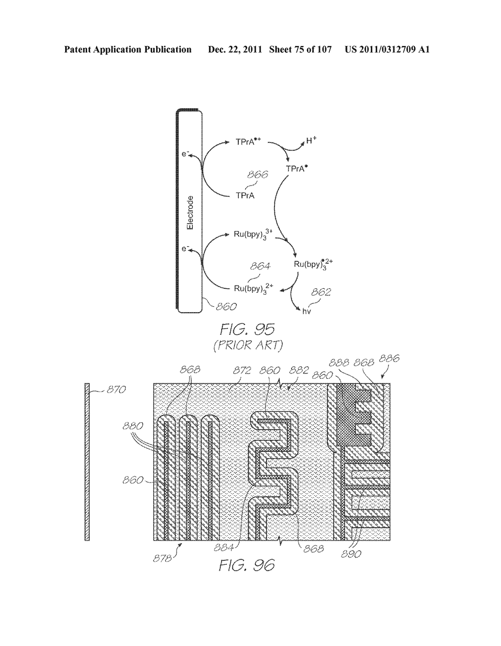 LOC DEVICE FOR DETECTING TARGET NUCLEIC ACID SEQUENCES USING     ELECTROCHEMILUMINESCENT PROBES AND CALIBRATION PROBES WITH DETECTION     PHOTOSENSORS AND CALIBRATION PHOTOSENSORS - diagram, schematic, and image 76