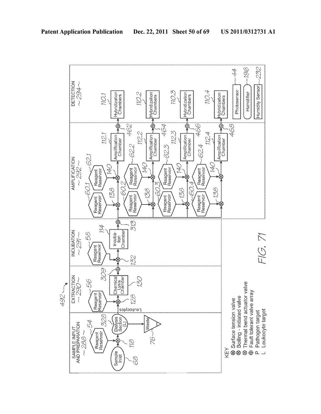 MICROFLUIDIC DEVICE WITH LARGE ANGLE OF COLLECTION OF EMISSION LIGHT - diagram, schematic, and image 51