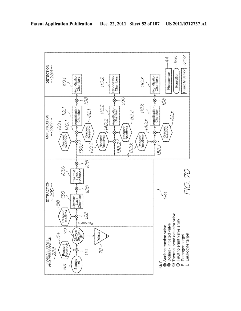 SINGLE-USE TEST MODULE FOR ELECTROCHEMILUMINESCENT DETECTION OF TARGETS - diagram, schematic, and image 53