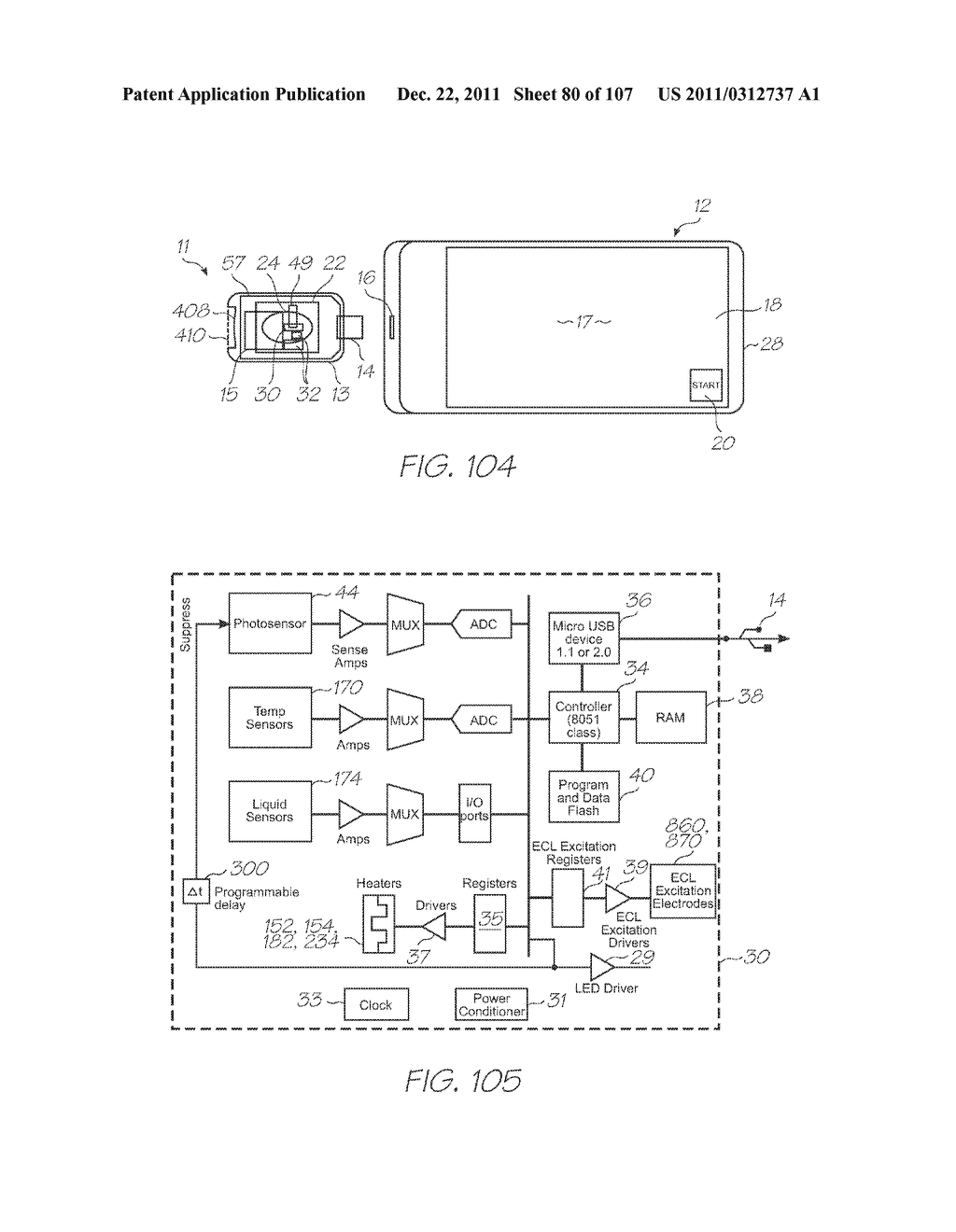 SINGLE-USE TEST MODULE FOR ELECTROCHEMILUMINESCENT DETECTION OF TARGETS - diagram, schematic, and image 81