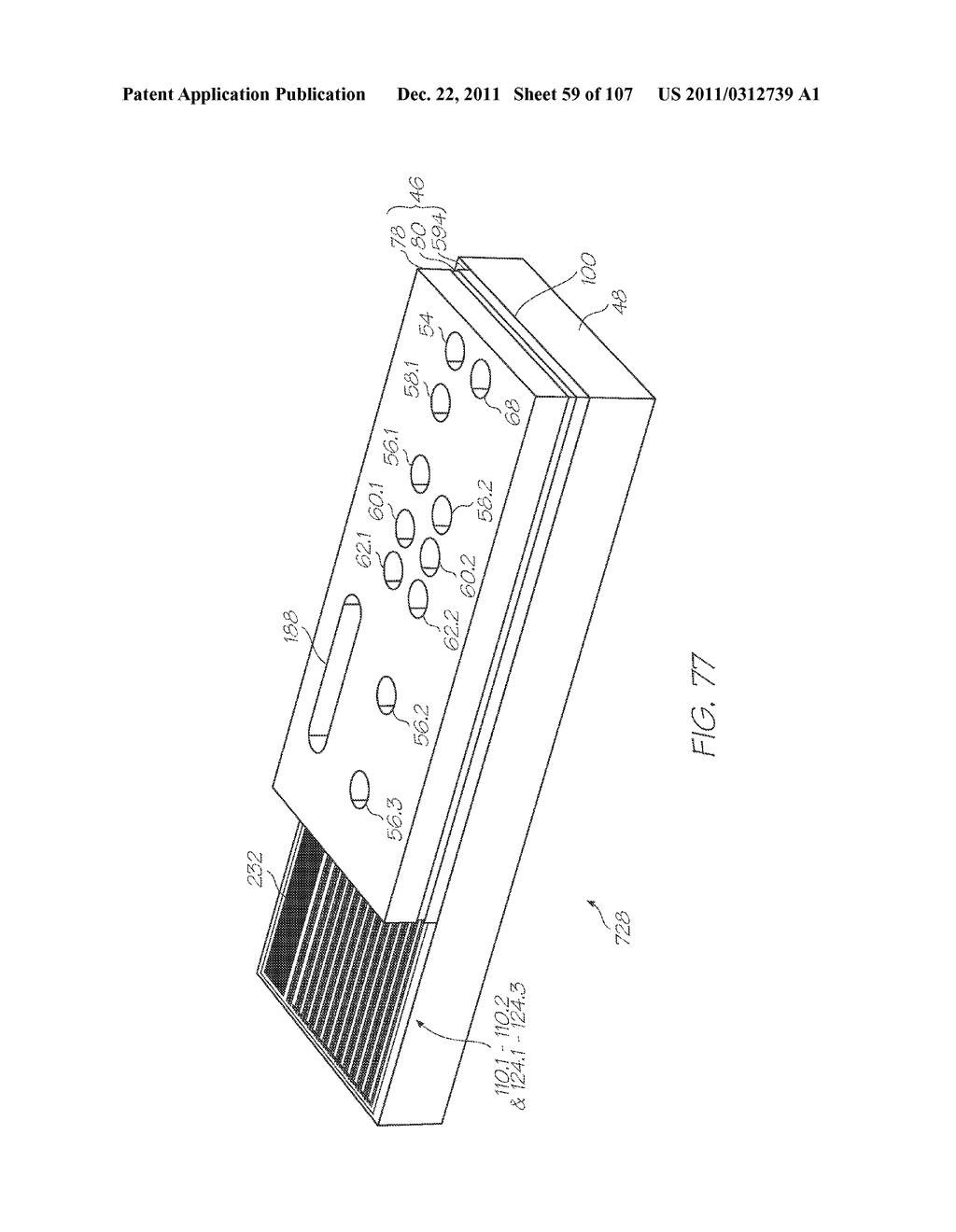 SINGLE-USE TEST MODULE FOR PCR AMPLIFICATION OF TARGETS AND     ELECTROCHEMILUMINESCENT DETECTION OF TARGETS - diagram, schematic, and image 60