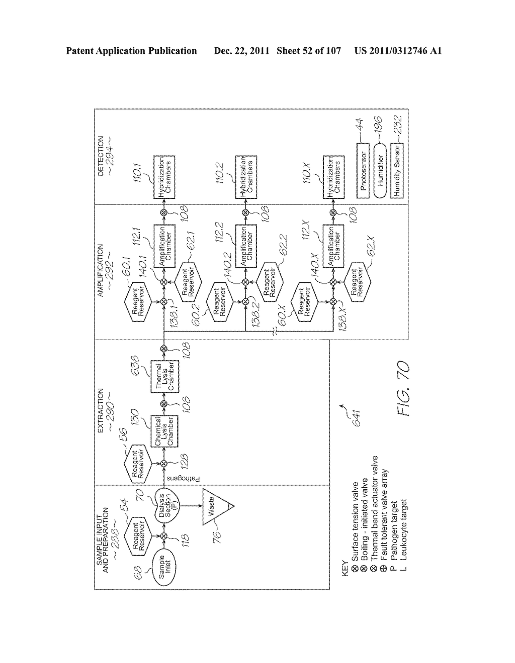 MICROFLUIDIC DEVICE WITH CHEMICAL LYSIS SECTION - diagram, schematic, and image 53