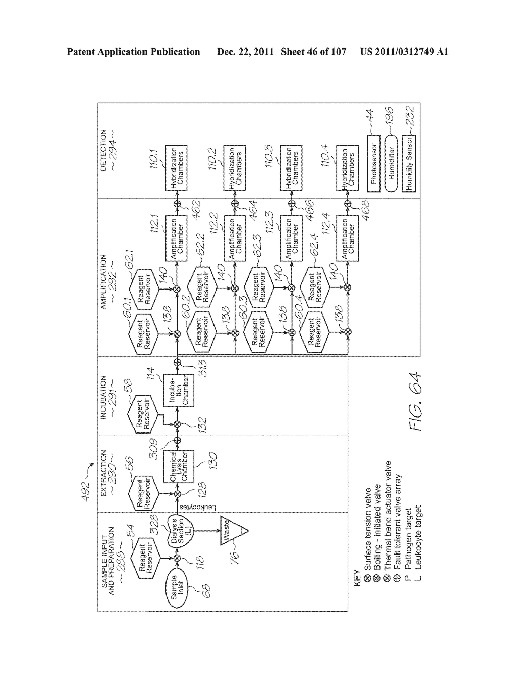 MICROFLUIDIC DEVICE WITH THERMAL LYSIS SECTION - diagram, schematic, and image 47