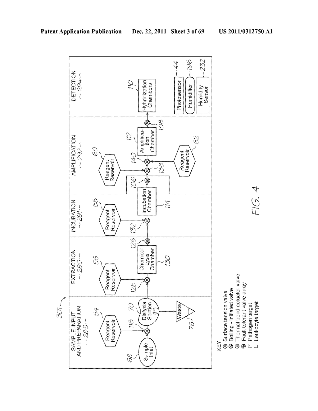 MICROFLUIDIC DEVICE WITH TOTAL REAGENT STORAGE - diagram, schematic, and image 04