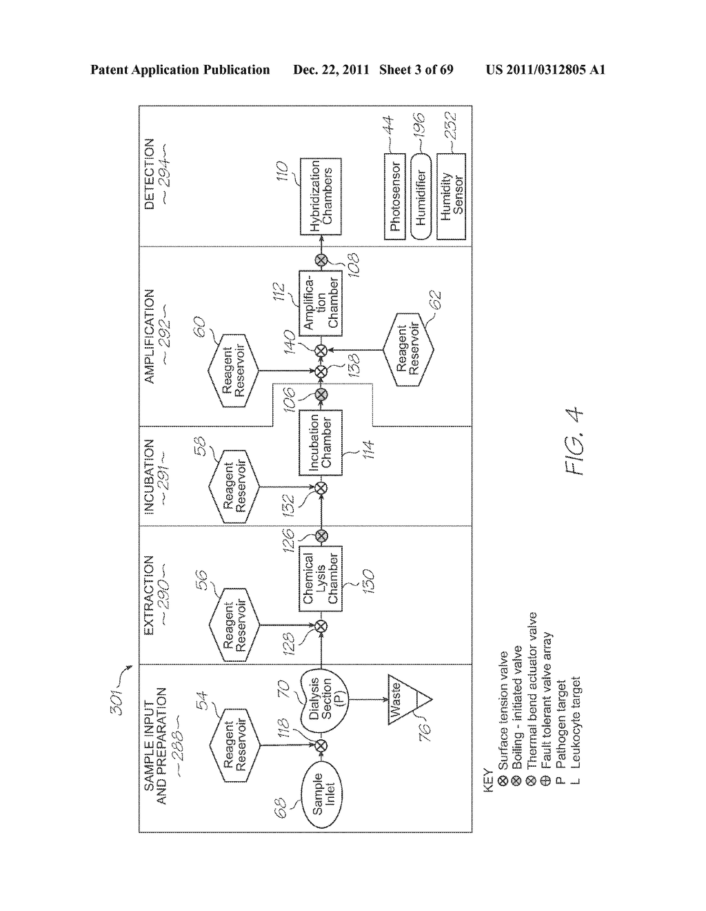 TEST MODULE WITH TIME DELAYED DETECTION OF FLUORESCENCE FROM HYBRIDIZED     PROBE - diagram, schematic, and image 04