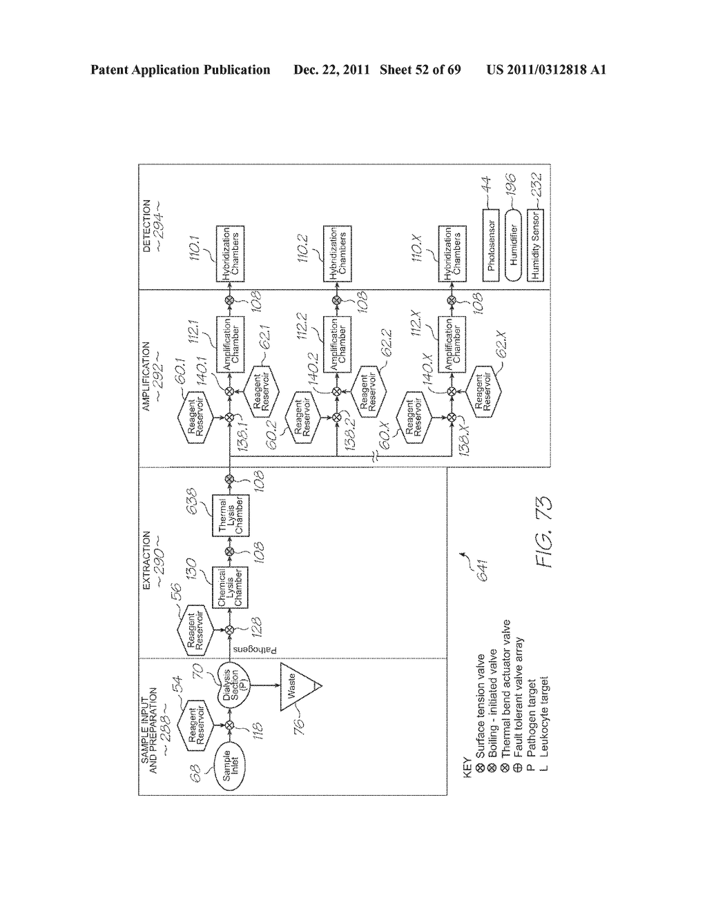 TEST MODULE WITH EXCITATION LIGHT AND LENS FOR SIMULTANEOUS EXCITATION OF     OLIGONUCLEOUTIDE PROBES - diagram, schematic, and image 53