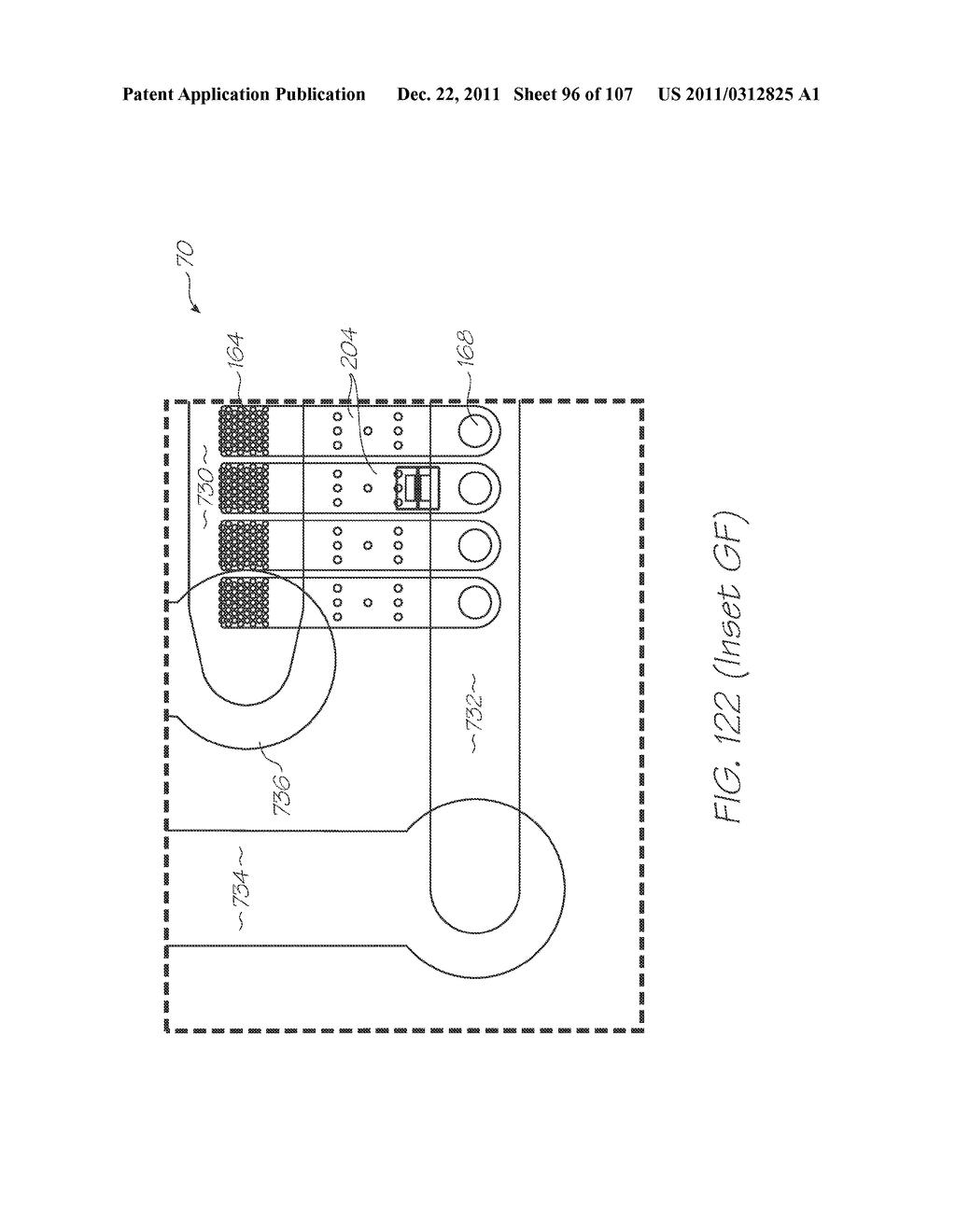 LOC DEVICE FOR ELECTROCHEMILUMINESCENT DETECTION WITH ELECTRODE PAIRS     HAVING COMPLEMENTARY AND MUTUALLY INTERDIGITATED FINGER FORMATIONS - diagram, schematic, and image 97