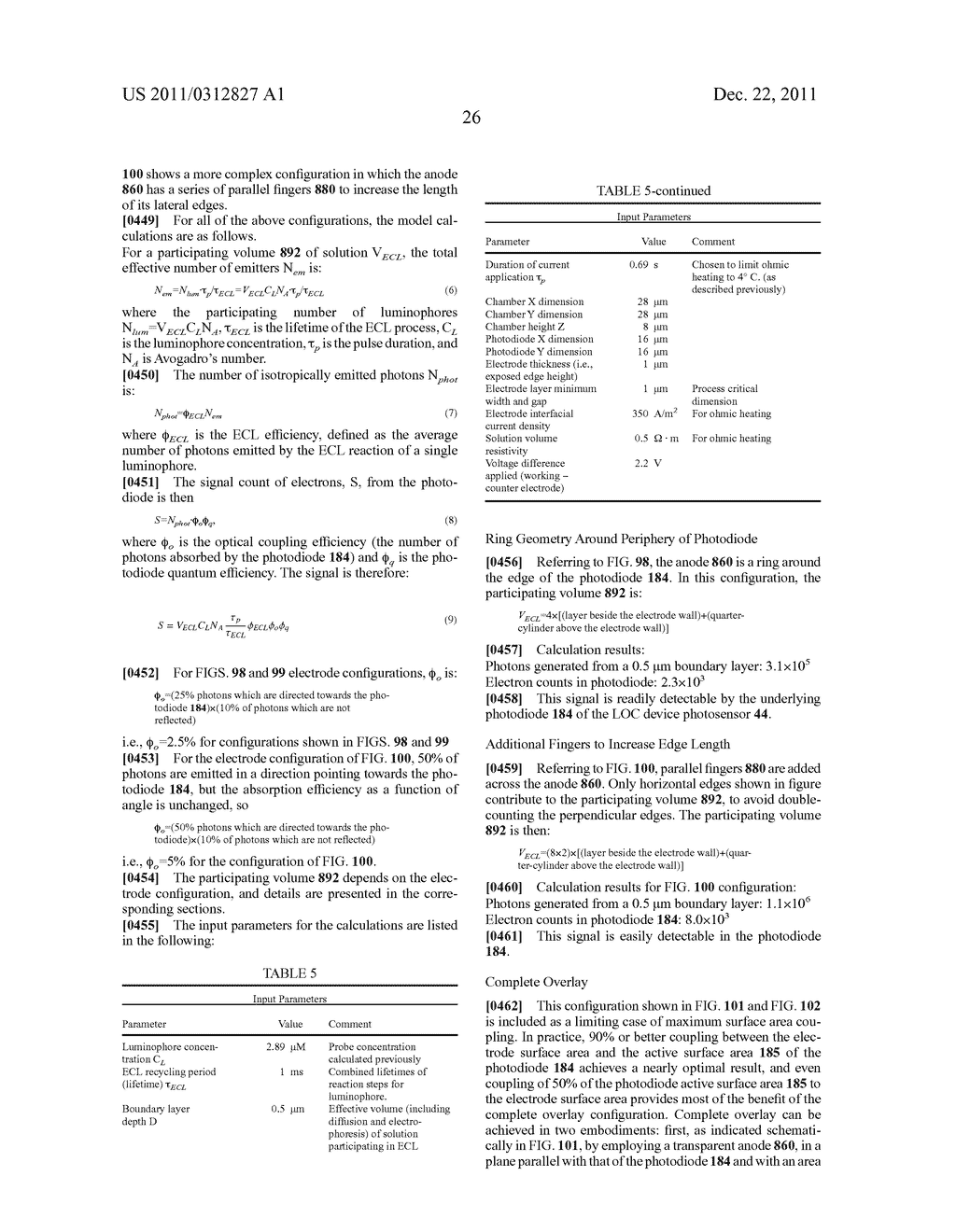 GENETIC ANALYSIS LOC DEVICE FOR DETECTION OF TARGET SEQUENCES WITH     ELECTROCHEMILUMINESCENT LUMINOPHORE AND FUNCTIONAL MOIETY FOR QUENCHING     PHOTON EMISSIONS - diagram, schematic, and image 134