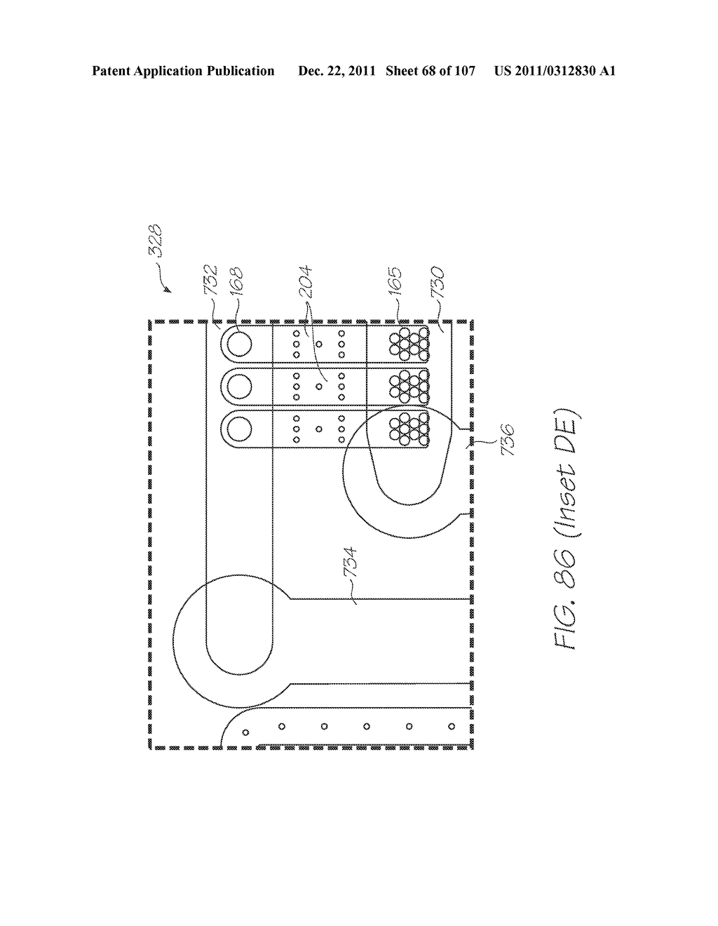 GENETIC ANALYSIS LOC DEVICE WITH ELECTROCHEMILUMINESCENT PROBES HAVING A     FUNCTIONAL MOIETY FOR QUENCHING PHOTON EMISSIONS CONFIGURED TO CHANGE     PROXIMITY TO A LUMINOPHORE UPON FORMING A PROBE-TARGET HYBRID - diagram, schematic, and image 69