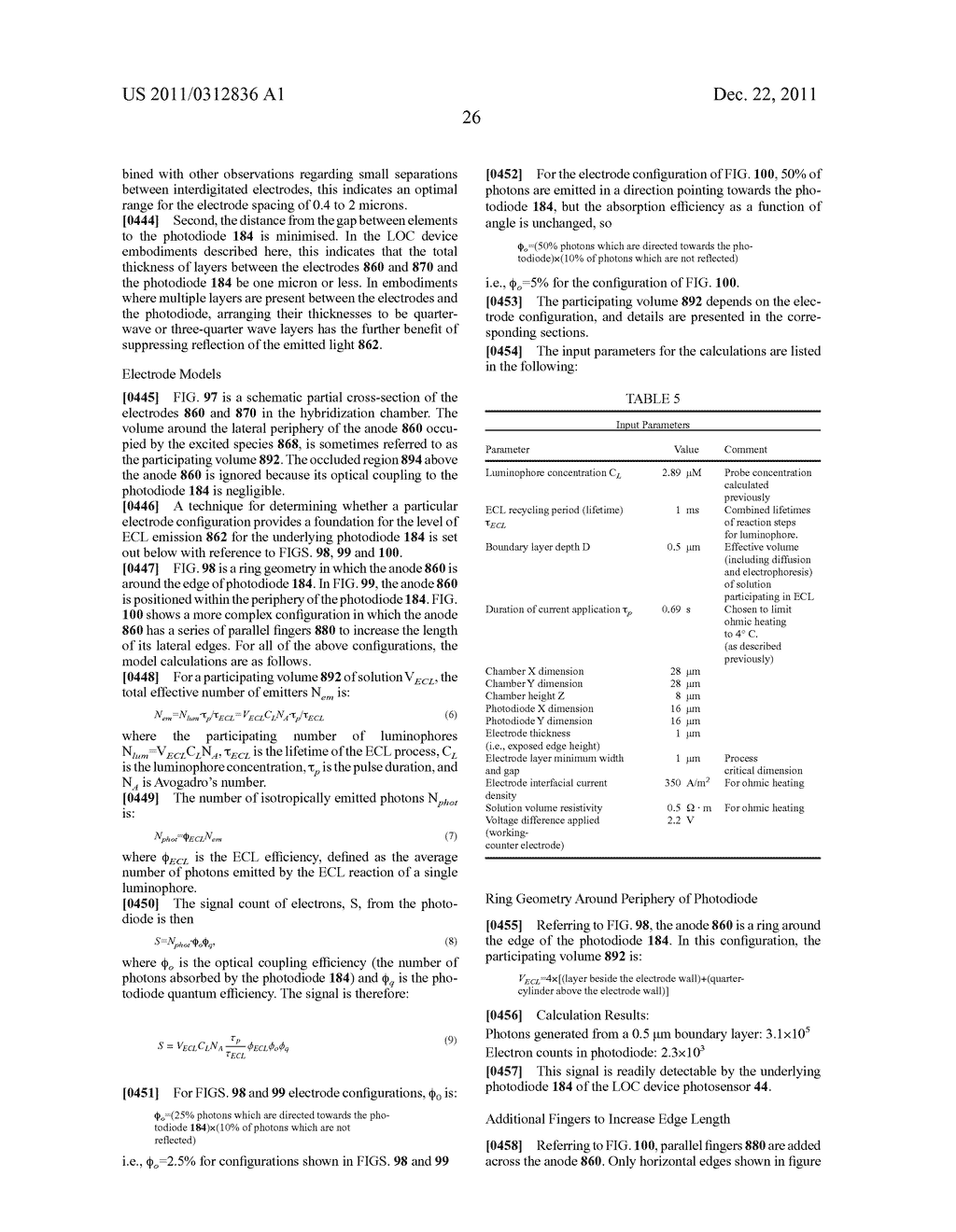 MICROFLUIDIC DEVICE FOR ELECTROCHEMILUMINESCENT DETECTION OF TARGET     SEQUENCES - diagram, schematic, and image 134