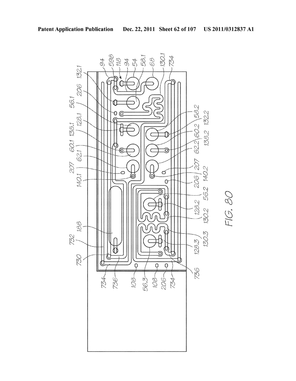 LOC DEVICE FOR GENETIC ANALYSIS AND ELECTROCHEMILUMINESCENT DETECTION OF     TARGET SEQUENCES - diagram, schematic, and image 63