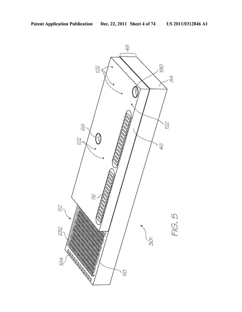 OLIGONUCLEOTIDE SPOTTING DEVICE WITH FLUIDICS ON BOTH SIDES OF SUPPORTING     SUBSTRATE - diagram, schematic, and image 05