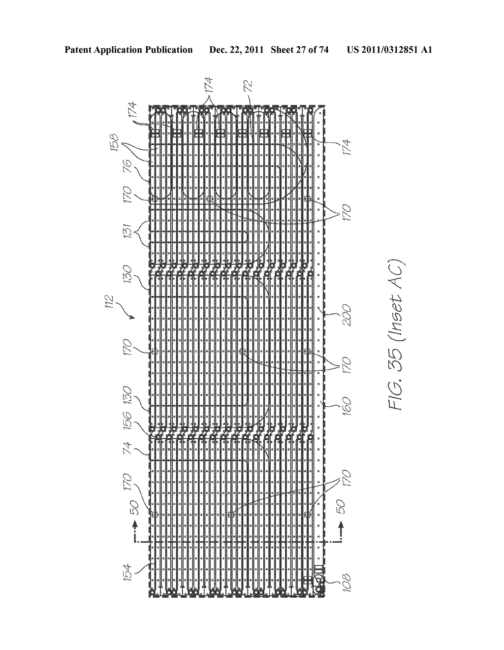 DEVICE FOR HIGH DENSITY SPOTTING OF OLIGONUCLEOTIDES - diagram, schematic, and image 28