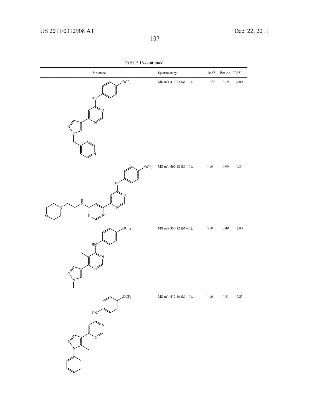 SMALL MOLECULE MYRISTATE INHIBITORS OF BCR-ABL AND METHODS OF USE - diagram, schematic, and image 108