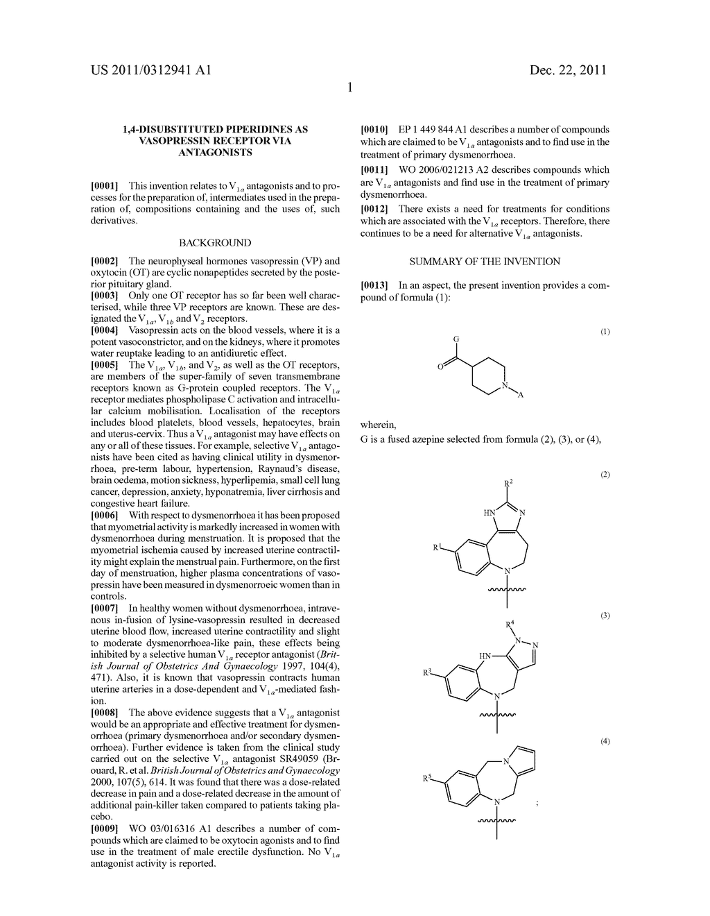 1,4-DISUBSTITUTED PIPERIDINES AS VASOPRESSIN RECEPTOR VIA ANTAGONISTS - diagram, schematic, and image 02