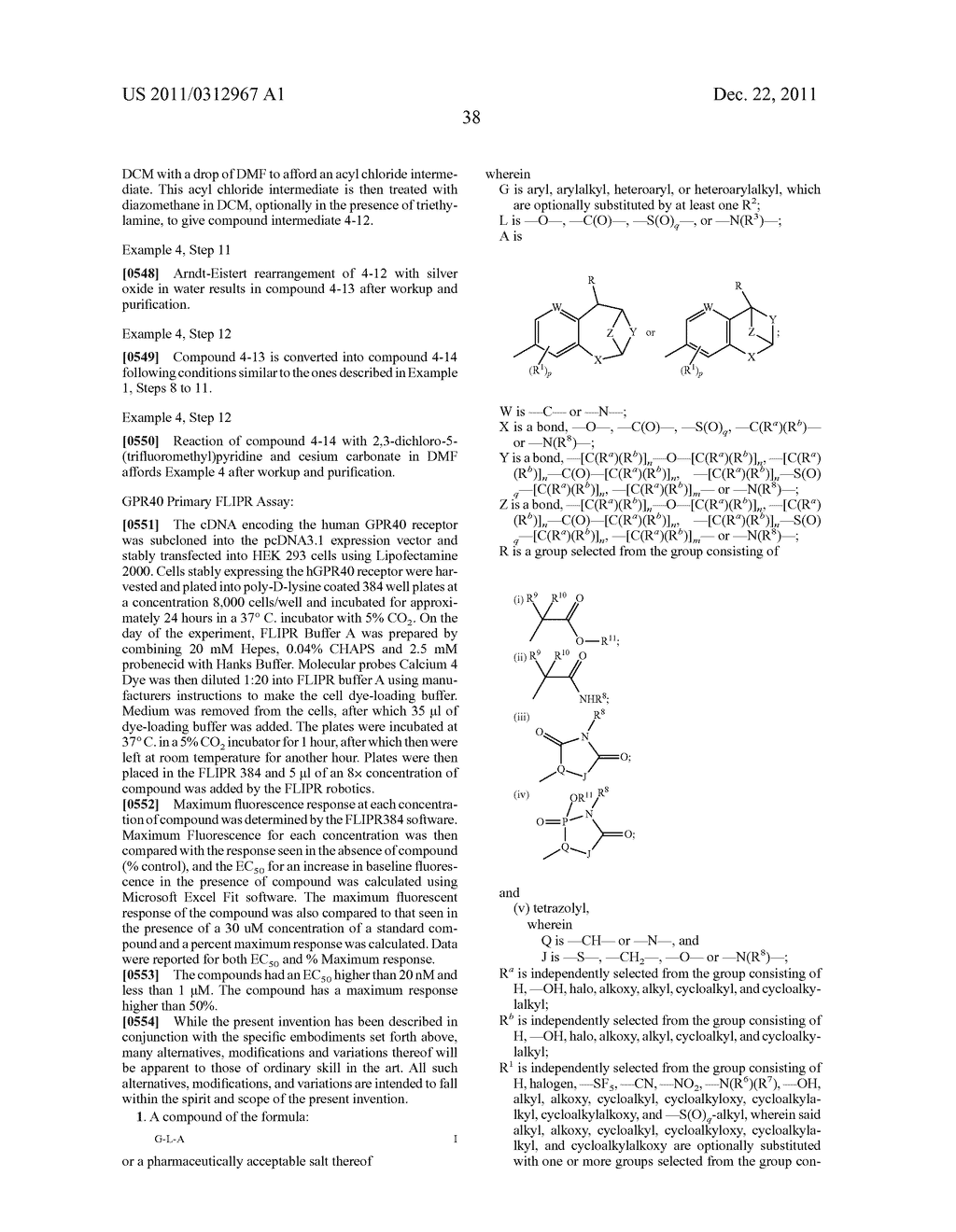 BRIDGED AND FUSED ANTIDIABETIC COMPOUNDS - diagram, schematic, and image 39
