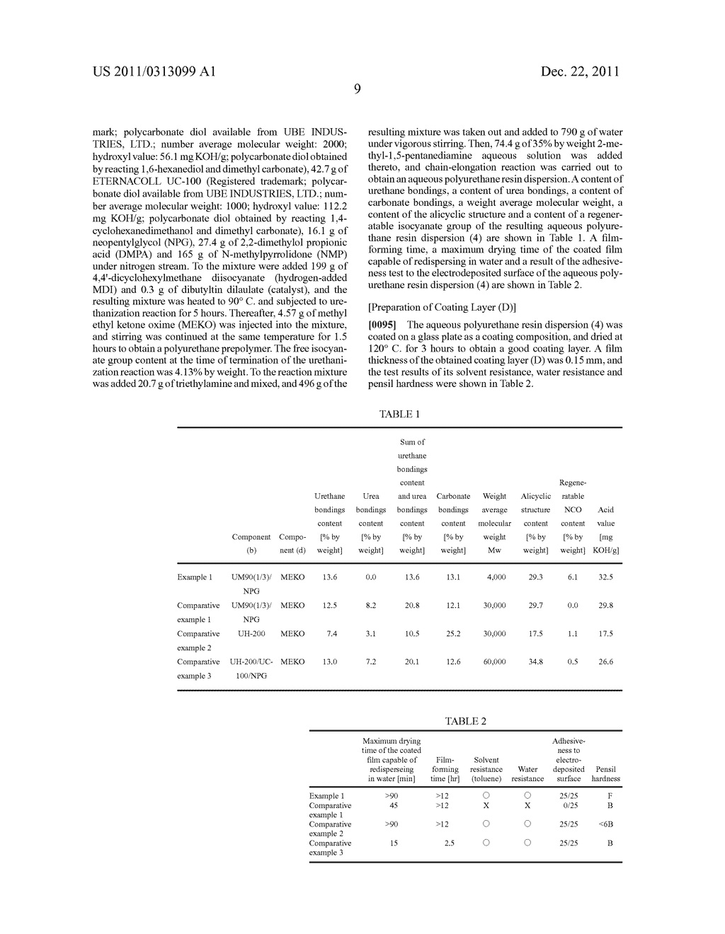 AQUEOUS POLYURETHANE RESIN DISPERSION AND PROCESS FOR PREPARING THE SAME - diagram, schematic, and image 10