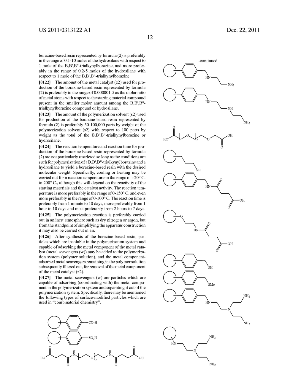 BORAZINE-BASED RESIN, PROCESS FOR ITS PRODUCTION, BORAZINE-BASED RESIN     COMPOSITION, INSULATING FILM AND METHOD FOR ITS FORMATION - diagram, schematic, and image 22