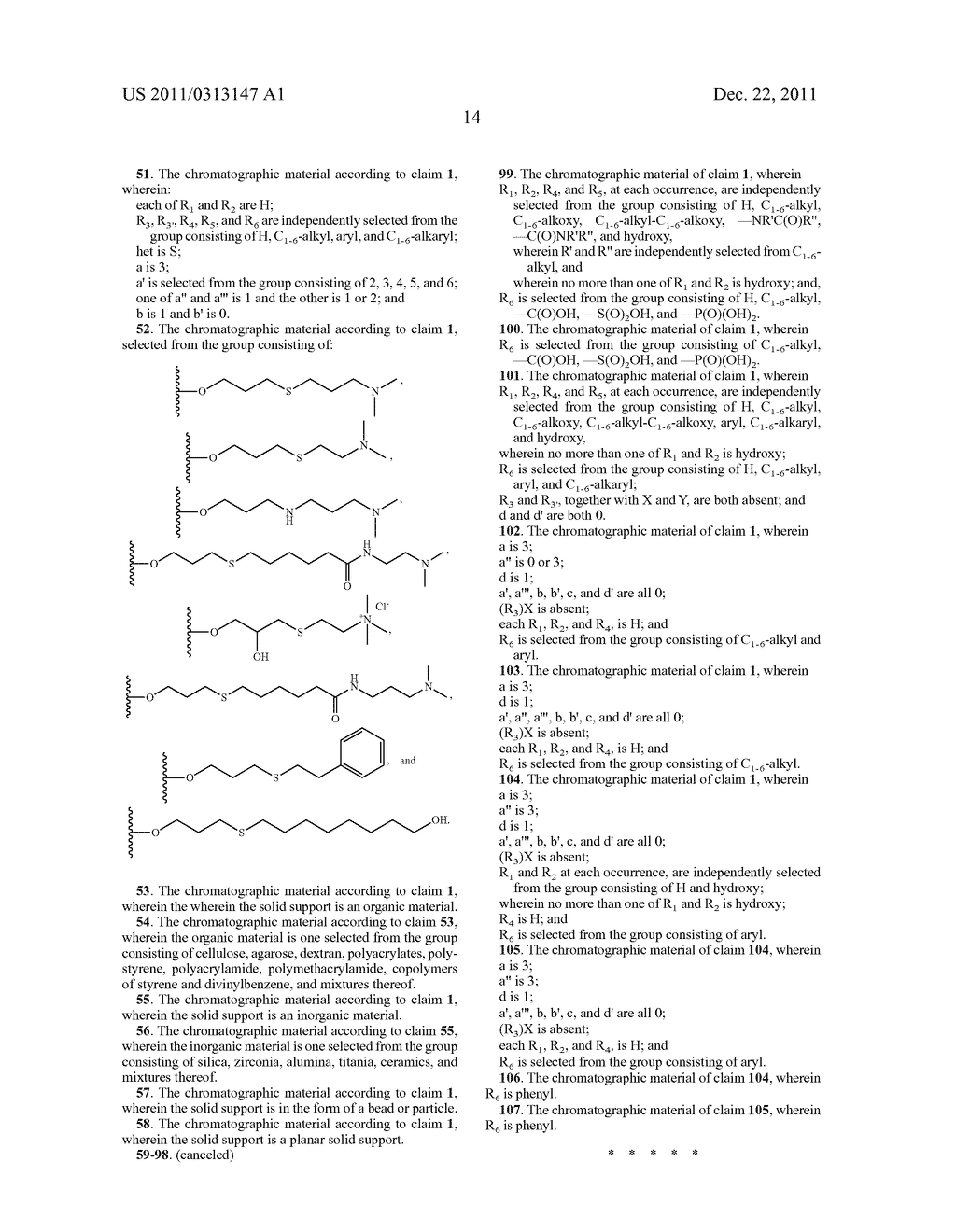 CHROMATOGRAPHIC MATERIAL FOR THE ABSORPTION OF PROTEINS AT PHYSIOLOGICAL     IONIC STRENGTH - diagram, schematic, and image 15