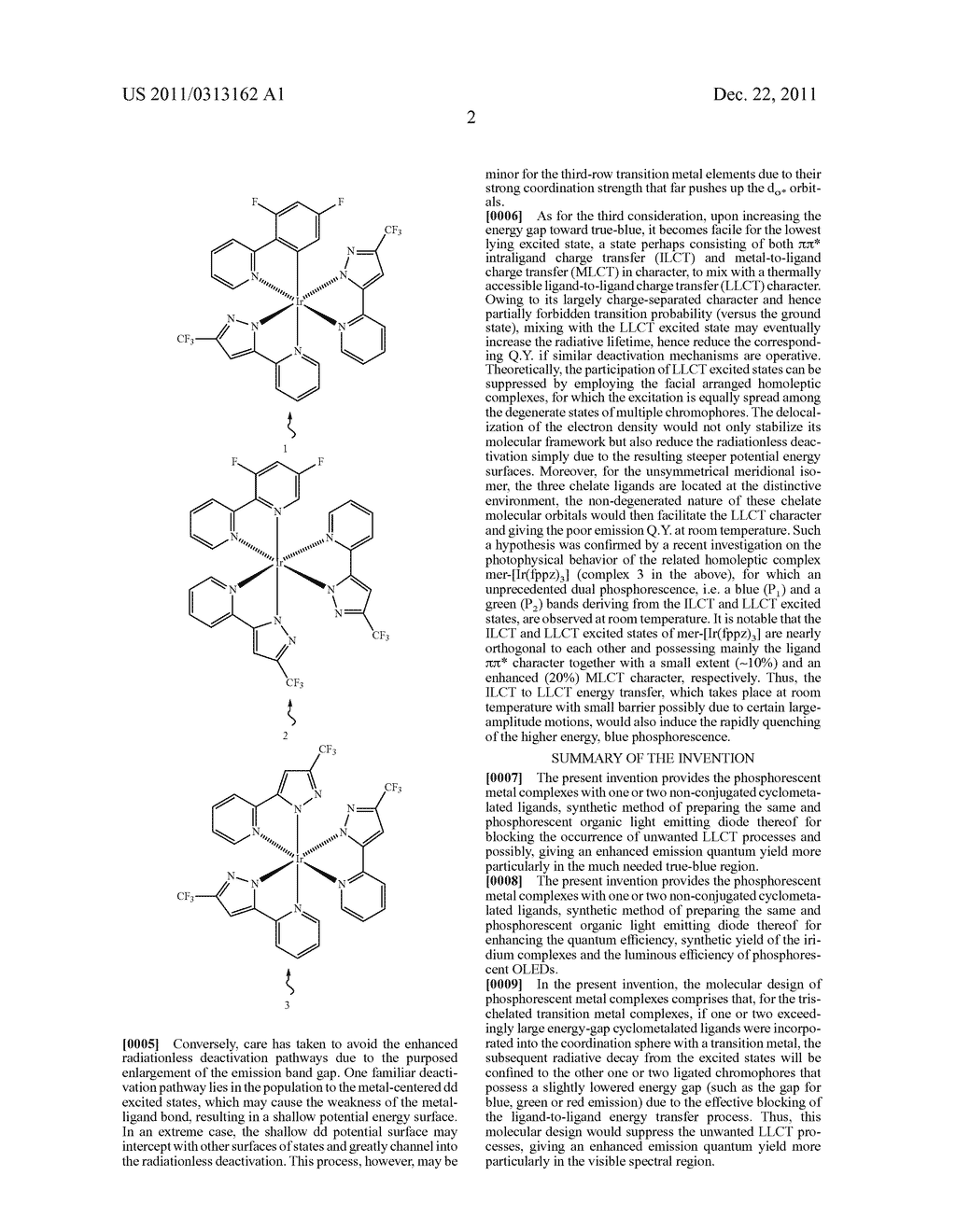 PHOSPHORESCENT IRIDIUM COMPLEX WITH NON-CONJUGATED CYCLOMETALATED LIGANDS,     SYNTHETIC METHOD OF PREPARING THE SAME AND PHOSPHORESCENT ORGANIC LIGHT     EMITTING DIODE THEREOF - diagram, schematic, and image 03