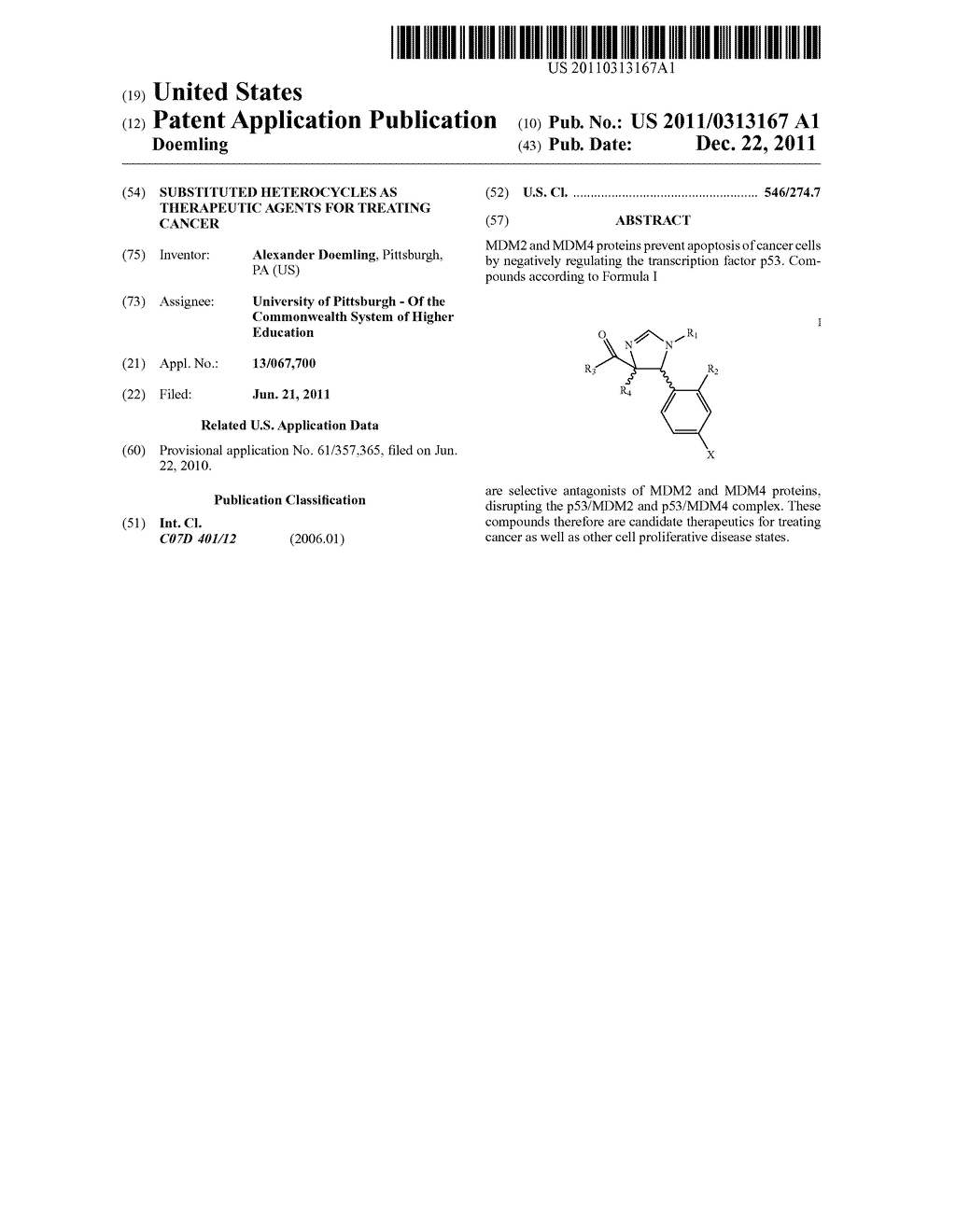 Substituted Heterocycles as Therapeutic agents for treating cancer - diagram, schematic, and image 01