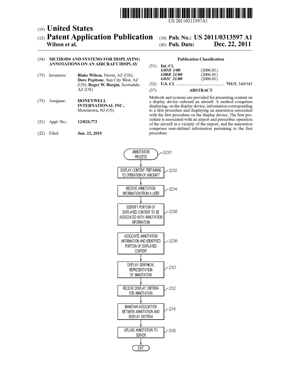 METHODS AND SYSTEMS FOR DISPLAYING ANNOTATIONS ON AN AIRCRAFT DISPLAY - diagram, schematic, and image 01