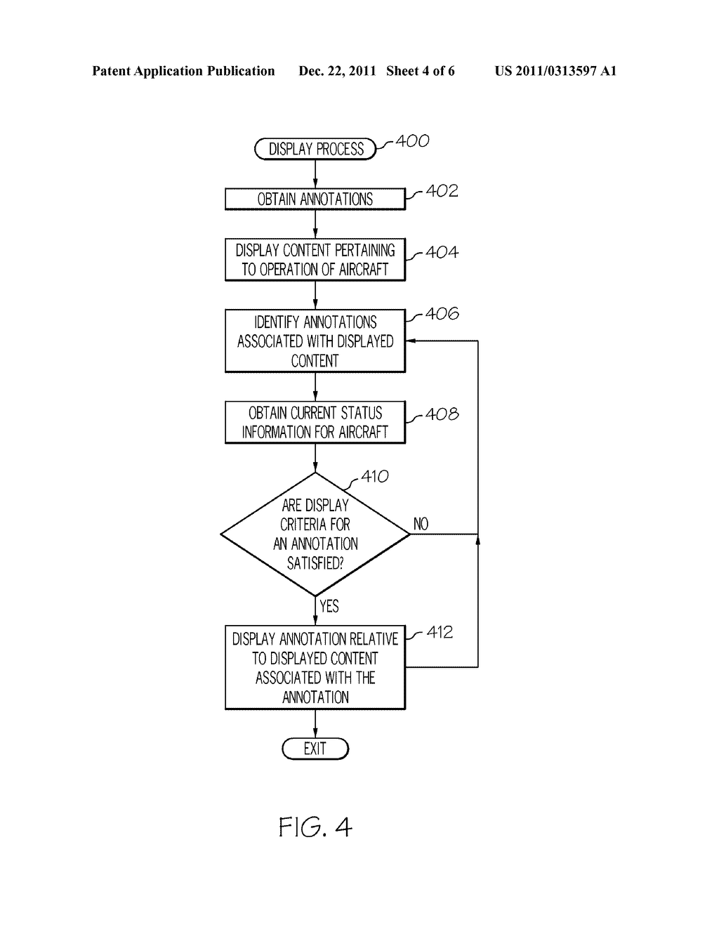 METHODS AND SYSTEMS FOR DISPLAYING ANNOTATIONS ON AN AIRCRAFT DISPLAY - diagram, schematic, and image 05