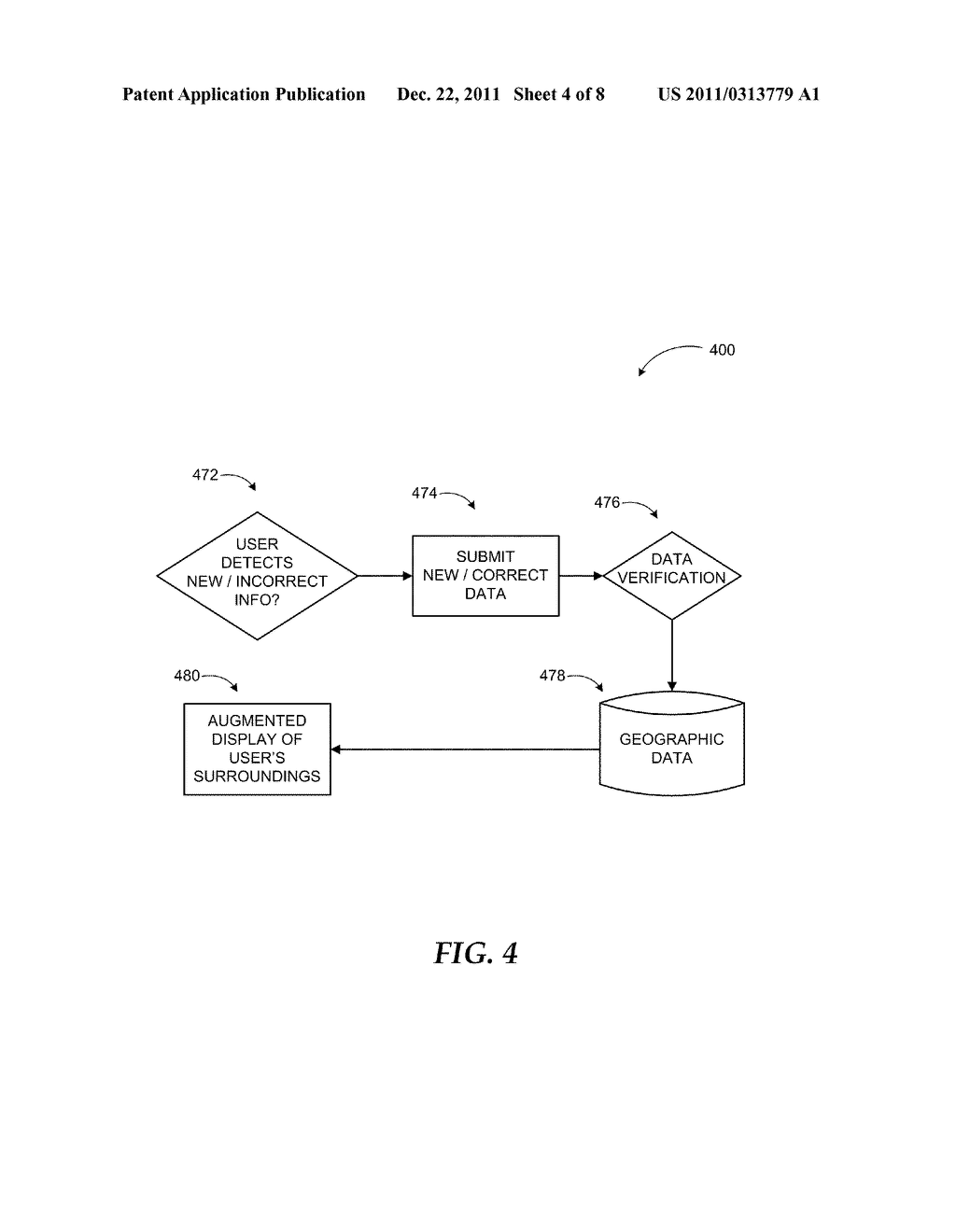 AUGMENTATION AND CORRECTION OF LOCATION BASED DATA THROUGH USER FEEDBACK - diagram, schematic, and image 05