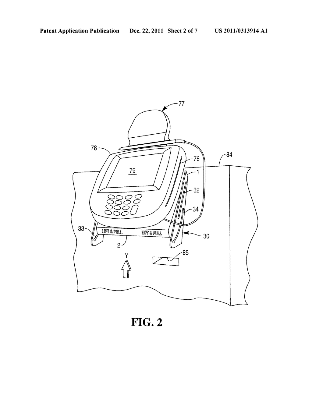 ADJUSTABLE MOUNTING APPARATUS FOR A PERIPHERAL DEVICE OF A SELF-SERVICE     RETAIL ITEM CHECKOUT STATION - diagram, schematic, and image 03