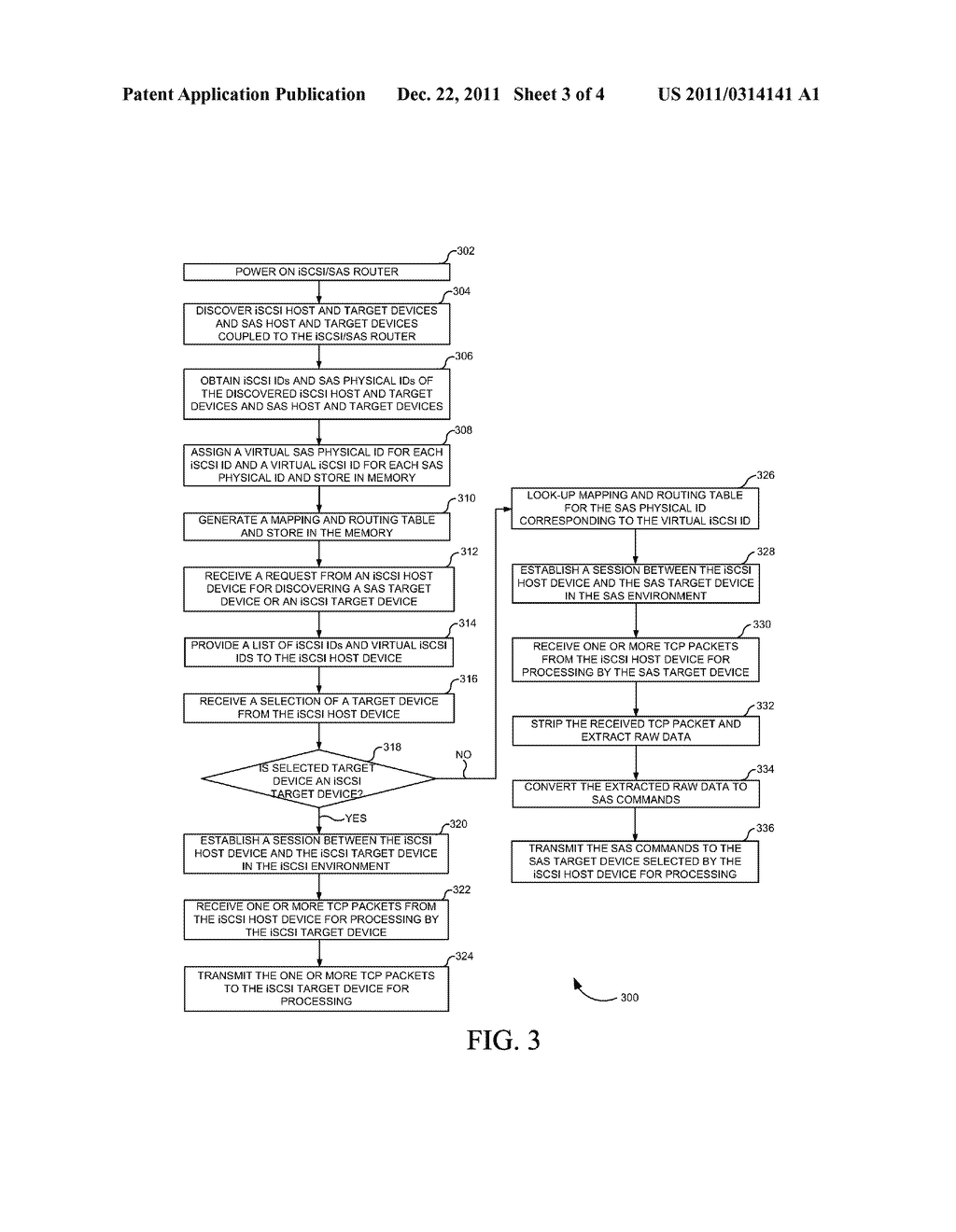 METHOD AND APPARATUS FOR ENABLING COMMUNICATION BETWEEN iSCSI DEVICES AND     SAS DEVICES - diagram, schematic, and image 04